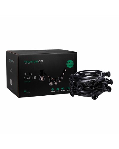 String lights Thorgeon Black 2000 W 50