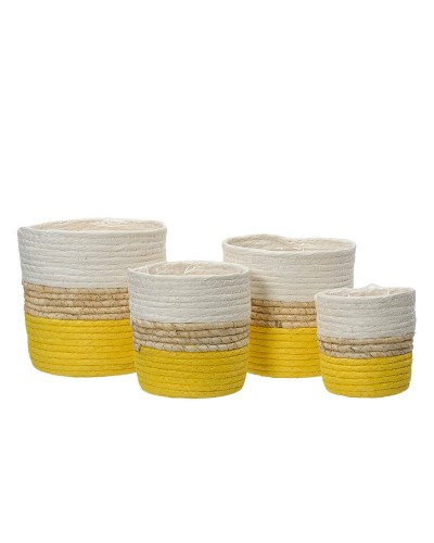 Set di vasi da fiori KSD Tricolore 100 % Riciclato (4 Unità)