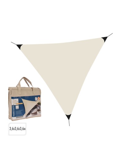 Tenda Lifetime Crema Triangolare 3,6 x 3,6 x 3,6 m