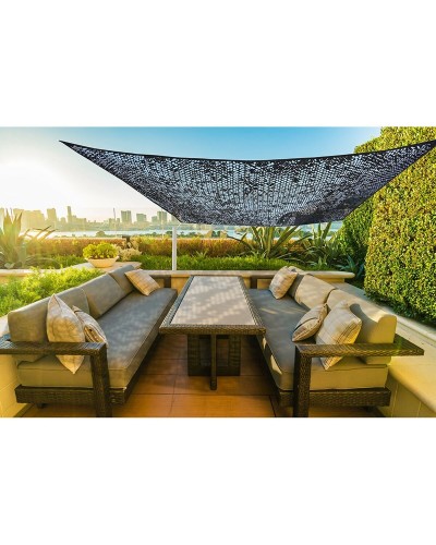 Rectangular Shade Sail Faura Black 3 x 4 m Reversible Camouflage