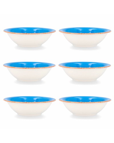 Bowl Quid Vita Blue Ceramic 6 Units (18 cm)