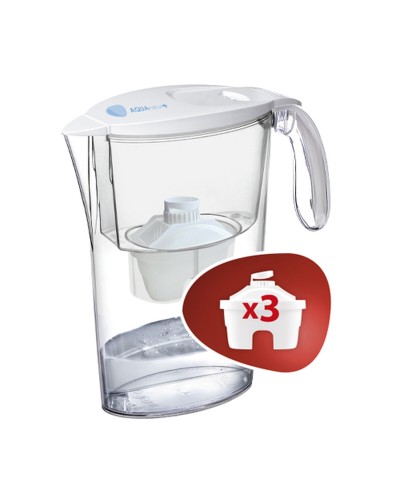 Filter jug TM Electron Transparent Plastic 2,3 L (4 Pieces)