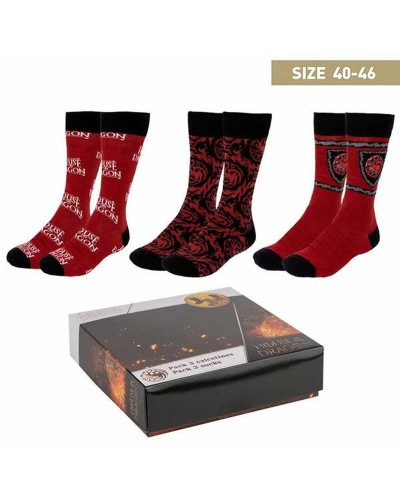Calcetines La Casa del Dragón Multicolor - Talla 40-46 - Serie de TV HBO
