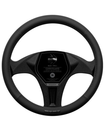 MOMO Funda Volante Negro Ø 38-39cm - Comodidad y Estilo para Coche
