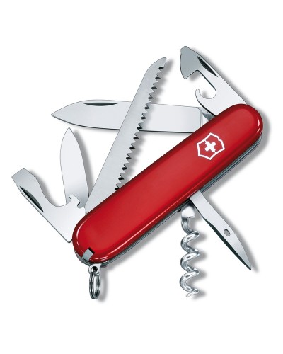 Victorinox Camper Rot: Mehrzweckmesser 13 Funktionen Wanderungen
