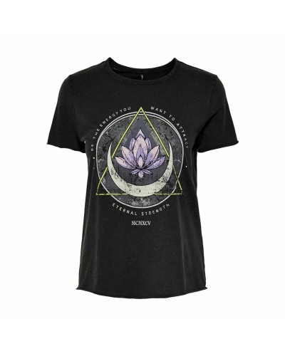 Dames-T-Shirt met Korte Mouwen Only lucy