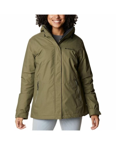 Columbia Bugaboo II - Chaqueta Deportiva Hombre Oliva, Impermeable y Transpirable
