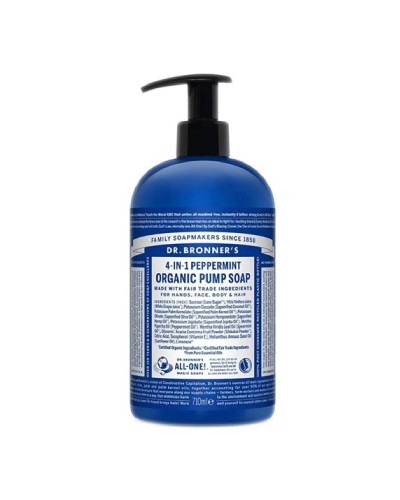 Dr. Bronner's Sapone Mani Peppermint 710ml - 4 in 1 Multiuso Igiene Naturale
