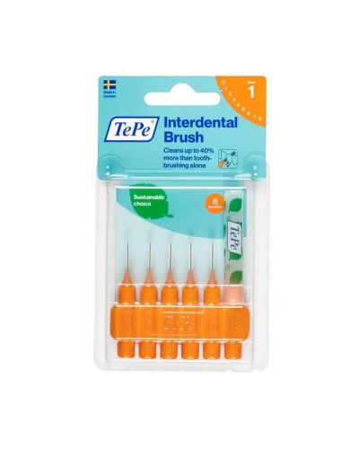 Tepe Interdental Brushes Orange 0.45mm - 6 Units - Oral Hygiene
