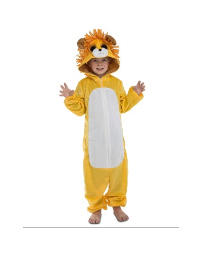 Costume per Bambini My Other Me Big Eyes Leone 10-12 Anni Bianco Nero