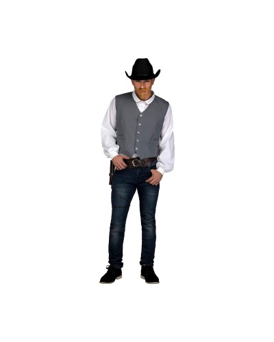 Disfraz para Adultos My Other Me Gris Vaquero Chaleco