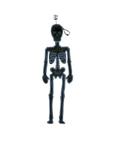 Ophangdecoratie My Other Me Skelet Lichten Halloween Neon Silhouetten (90 x 30 cm)