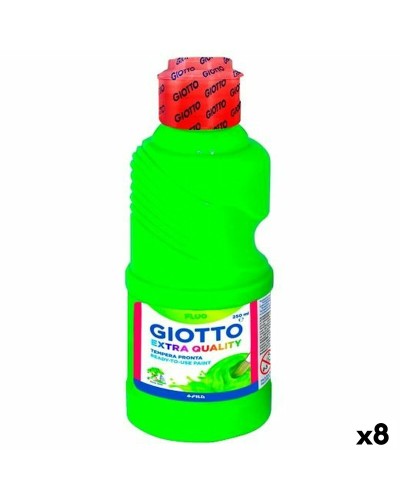 Tempera Giotto Fluo Vihreä 250 ml (8 osaa)