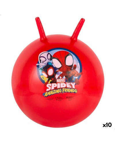Boule à sauter Spidey Ø 45 cm Rouge (10 Unités)