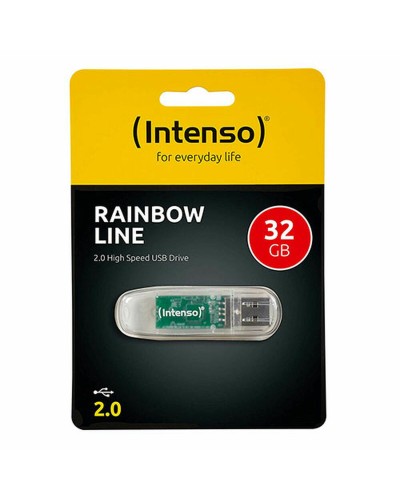 USB Pendrive INTENSO 3502480 32 GB Schwarz Durchsichtig 32 GB DDR3 SDRAM