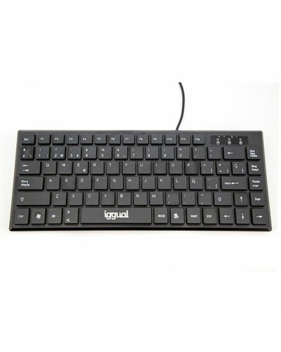 Tastatur iggual Slim TKL-USB Schwarz