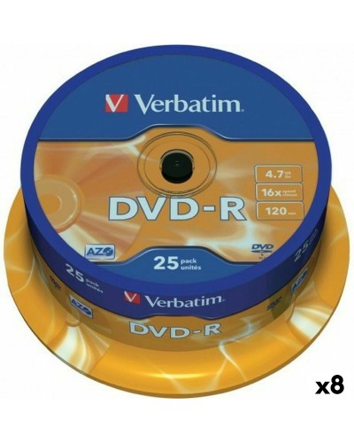 DVD-R Verbatim 4,7 GB 16x (8 Unités)