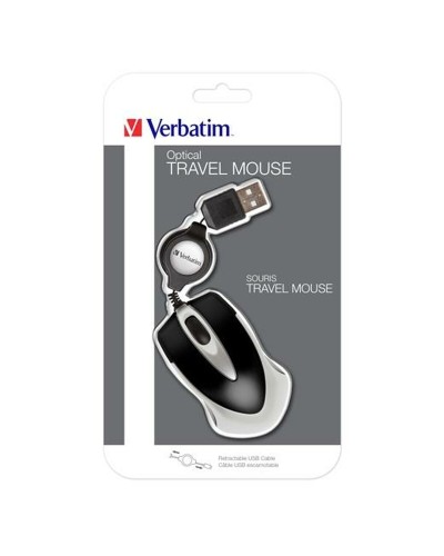 Mini Souris Optique Verbatim Go Mini Noir (4 Unités)