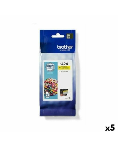 Cartouche d'encre originale Brother DCP-J1200W Jaune (5 Unités)