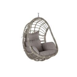 Chaise suspendue de jardin DKD Home Decor, Gris en rotin synthétique, 90 x 70 x 110 cm
