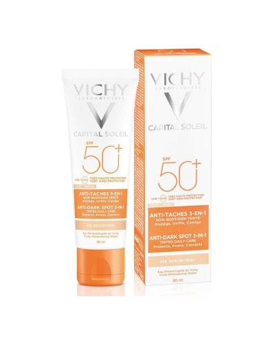 Vichy Gesichtscreme LSF50 50ml 3in1 - Sonnenschutz & Feuchtigkeitspflege
