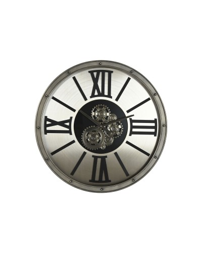 Wanduhr Home ESPRIT Champagner Metall Kristall 80 x 10 x 80 cm