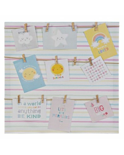 Fotoramar DKD Home Decor Sunshine Multicolour Kanvas Bebis 50 x 2 x 50 cm