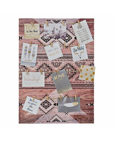 DKD Home Decor Cadre Photo Toile Ethnique Marron, 50,5 x 3,5 x 70 cm
