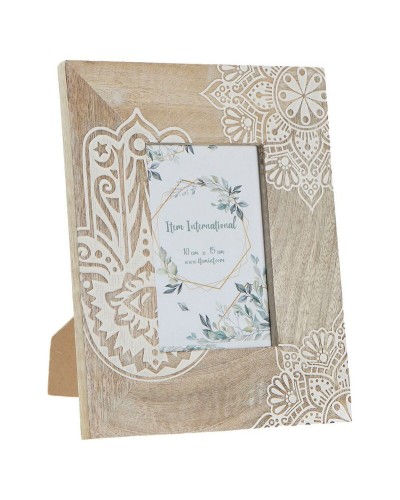 Fotolijsten DKD Home Decor Bruin Hout Plastic Mangohout Indiaas 20 x 2 x 25,5 cm