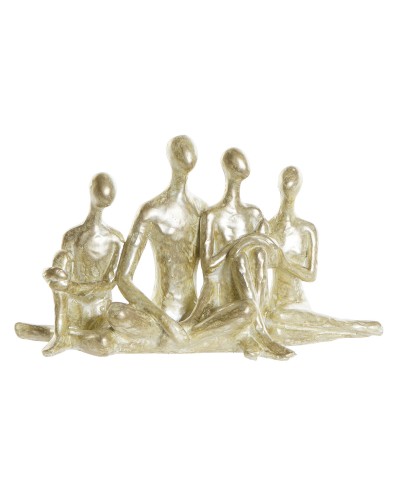 Prydnadsfigur DKD Home Decor Gyllene Familj 21 x 8 x 12 cm