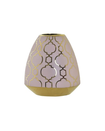 Vas DKD Home Decor Porslin Rosa Gyllene Orientalisk Kromad 16 x 16 x 18 cm