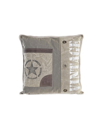 Cojín Vintage DKD Home Decor Gris Blanco, 45 x 15 x 45 cm
