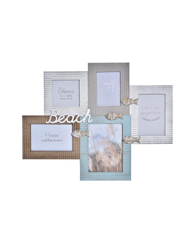 Fotoram DKD Home Decor Beach 51 x 2 x 40,5 cm Trä Sjöman