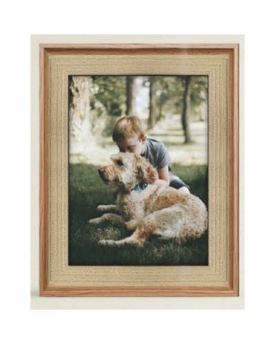 Cornice Portafoto DKD Home Decor in Legno MDF Naturale, 26,5 x 2 x 32 cm