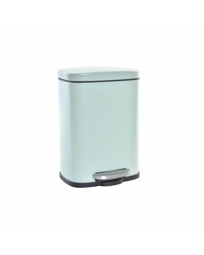 DKD Home Decor Secchio per la Spazzatura Verde Menta, 21x15x29,5 cm, Metallo, 5L