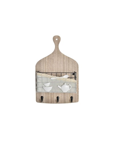 Wandkapstok DKD Home Decor Hout Metaal 23 x 9 x 36 cm