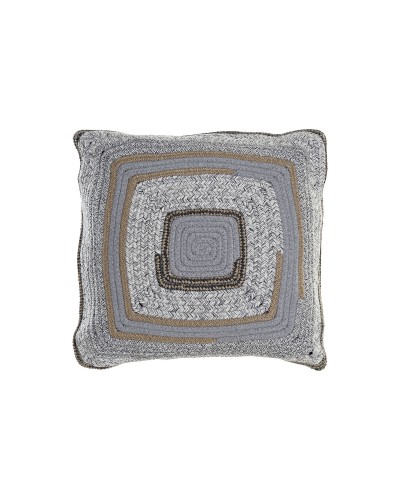 DKD Home Decor Coussin Boho Naturel Gris 40x10x40cm
