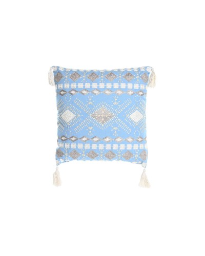 Kussen DKD Home Decor Blauw Wit 40 x 15 x 40 cm
