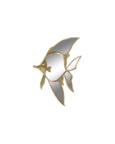 Quadro Decorativo DKD Home Decor 25x38cm Oro Pesce, Oggetto di Design da Parete