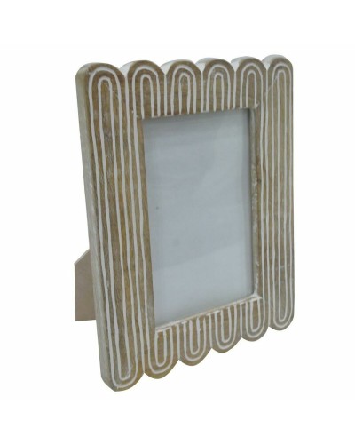 DKD Home Decor Cornice per Foto 19x21 cm in Legno di Mango Naturale