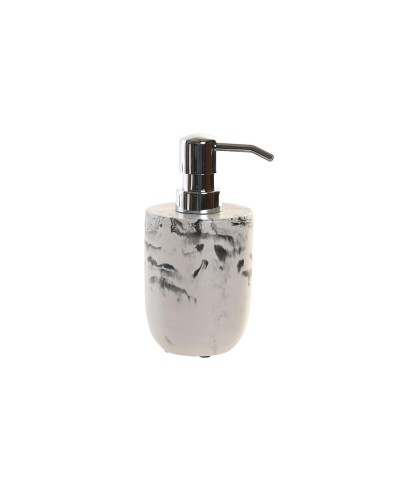 Saippua-annostelija DKD Home Decor Musta Sementti Valkoinen