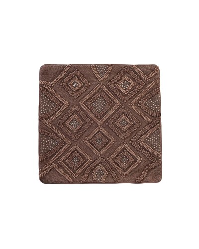 Kuddfodral DKD Home Decor Brun Romb 50 x 1 x 50 cm