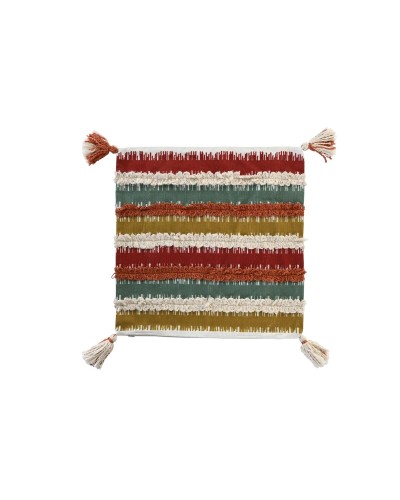 Kissenbezug Mehrfarbig Gestreift DKD Home Decor 50x50cm - Moderner Stil
