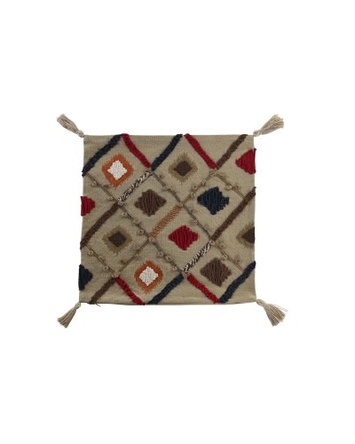 Housse de Coussin DKD Home Decor, Multicolore avec Franges, 50x50cm
