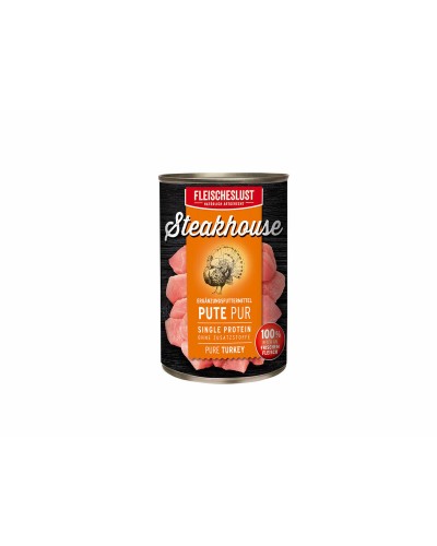 Wet food Fleischeslust Pure 400 gr Turkey