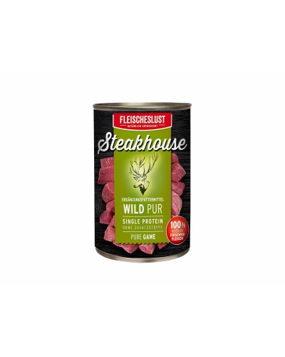 Comida húmeda Fleischeslust Pure 400 gr Ciervo