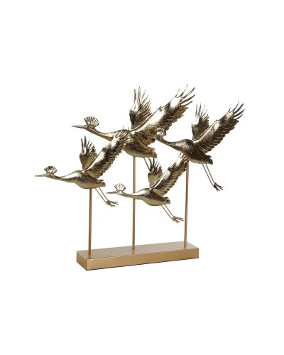 Decoratieve figuren DKD Home Decor Gouden Vogel 64 x 9 x 51 cm 64 x 8,6 x 51 cm