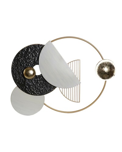 Cuadro Abstracto Moderno DKD Home Decor, 70,5 x 6 x 59 cm, Dorado/Blanco/Gris Oscuro
