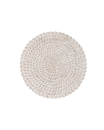 DKD Home Decor | Wall Decoration in Antique White Indian Style, 120 x 3 x 120 cm
