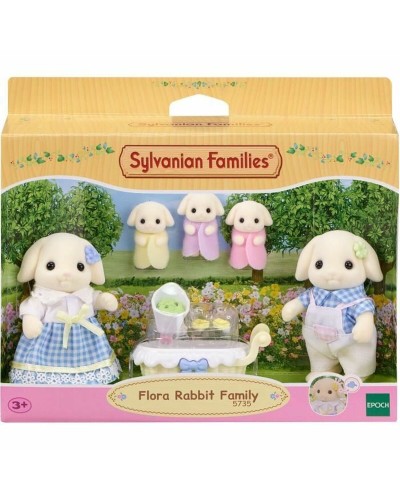 Accesorios para casa de Muñecas Sylvanian Families 5735 Flora Rabbit family